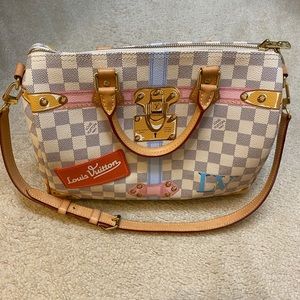 Louis Vuitton Speedy 30 Damier Azur Limited